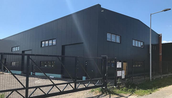Wärmegedämmte Lagerhalle