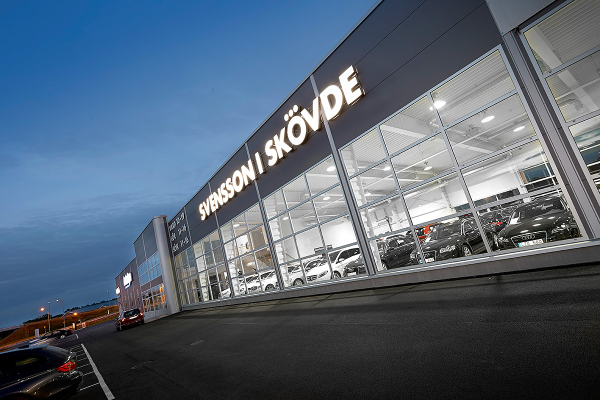Autohaus in Schweden